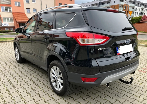 Ford Kuga cena 53800 przebieg: 222600, rok produkcji 2015 z Leszno małe 352